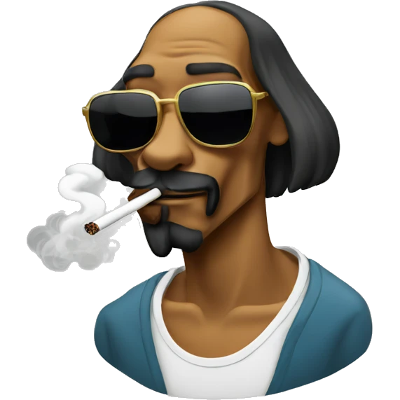 Snoop dog smoking emoji