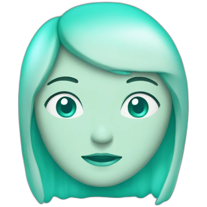Cœur turquoise emoji