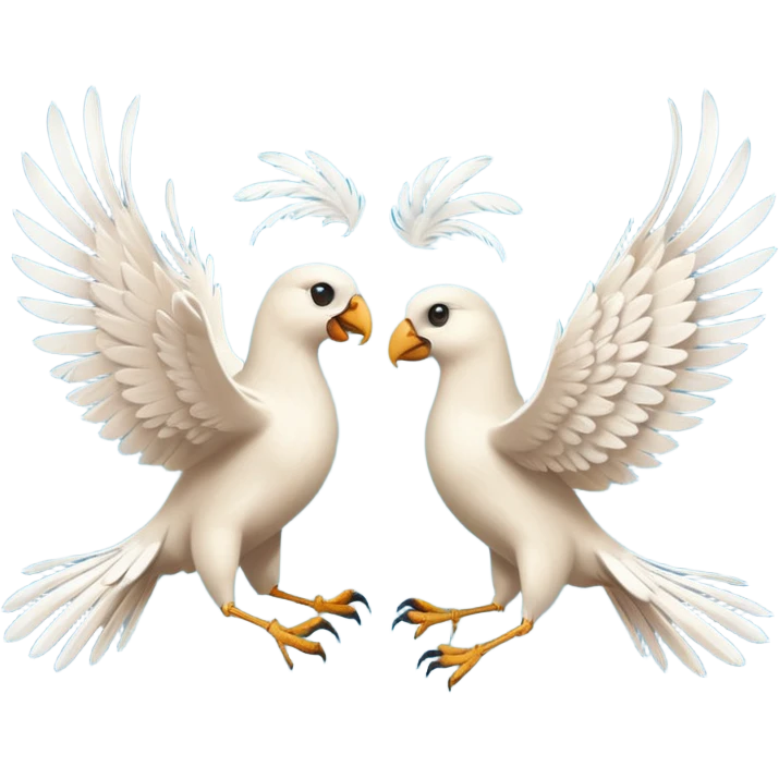 fight between two different birds  emoji