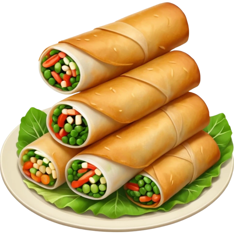Asian spring rolls emoji
