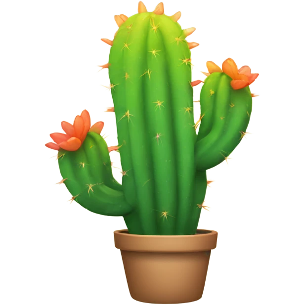 Rainbow cactus emoji