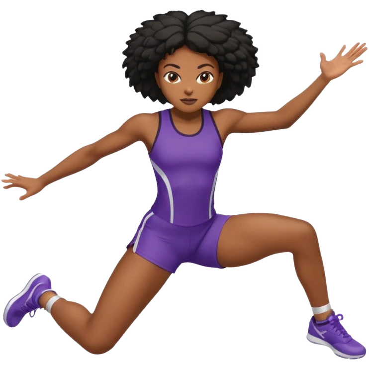 Black girl splits  emoji