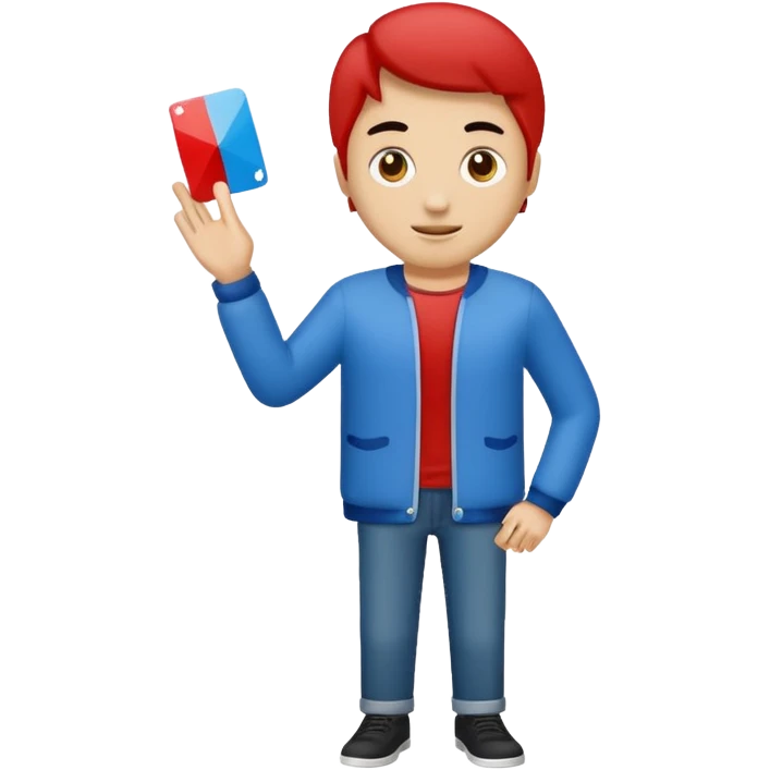 Create a man with only an uno clothes emoji