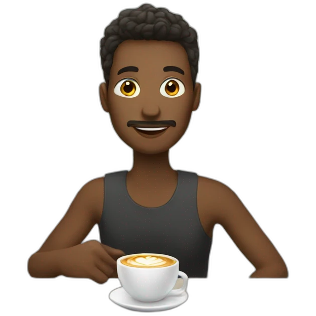 a cafe addict emoji