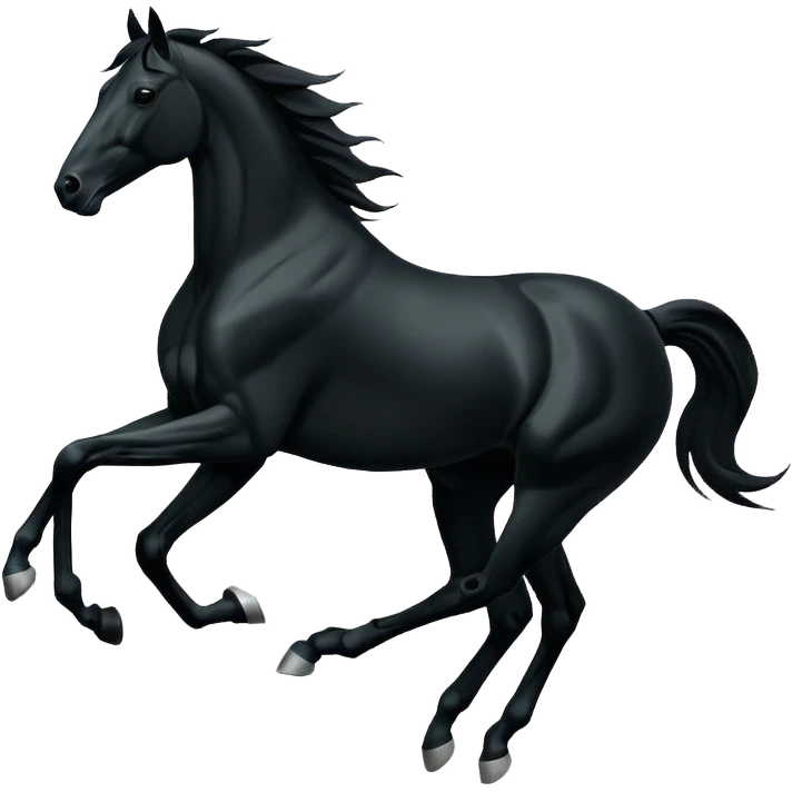 gallop silhouette emoji