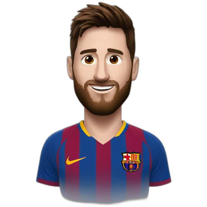 Framboise avec Messi emoji