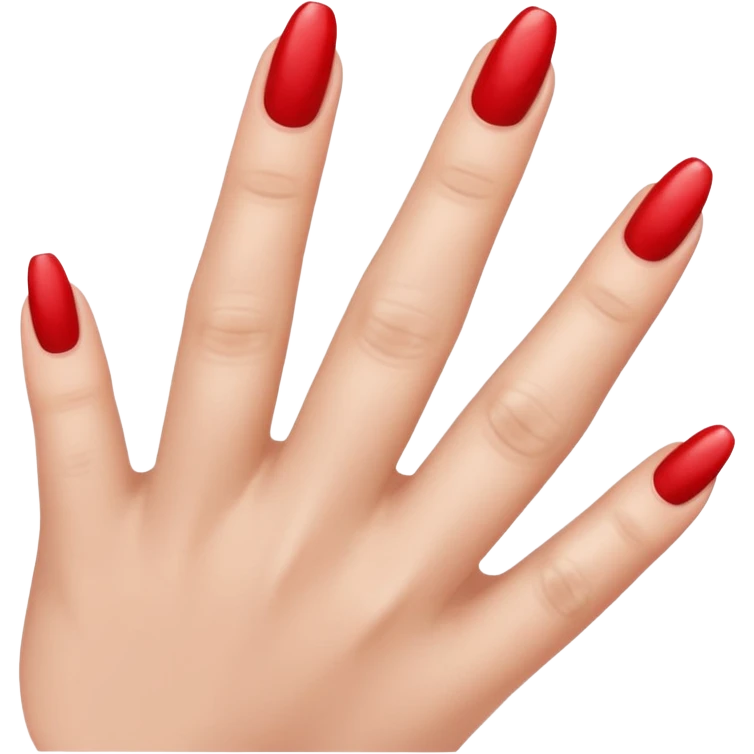 large NO text on a female fingernail emoji