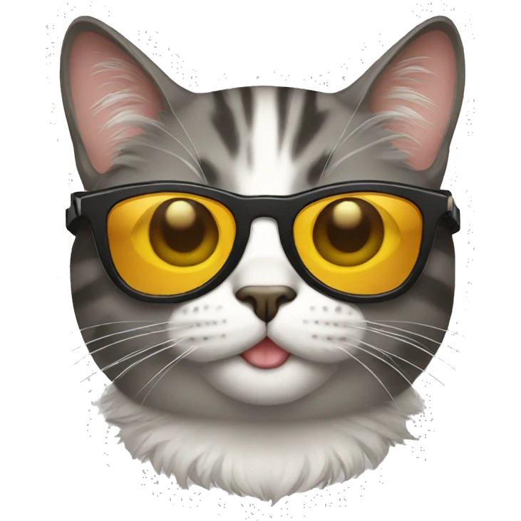 Cat wearing sunglasses  emoji
