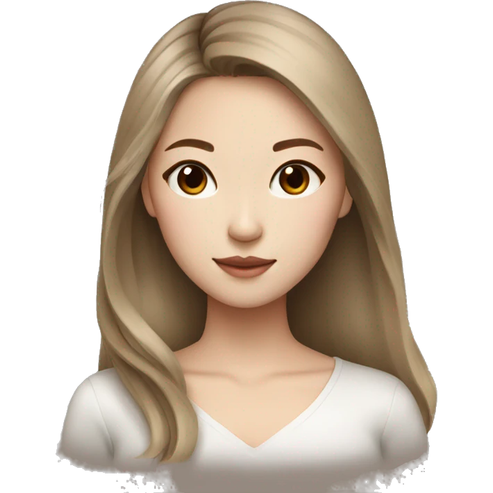 stunning chinese girl light brown hair  emoji