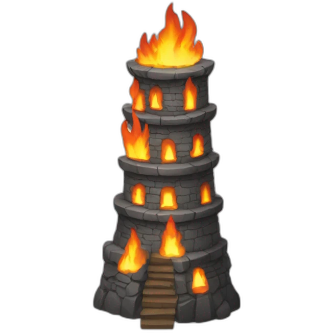 Flame tower emoji