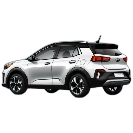 Black Kia stonic in 45 view emoji