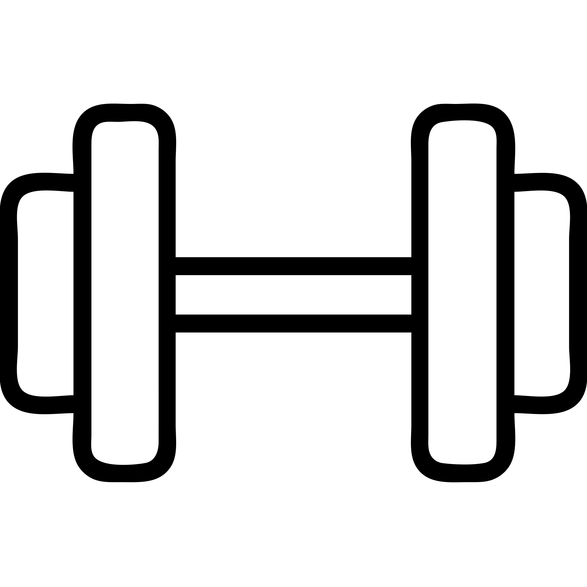 outlined dumbbell icon emoji