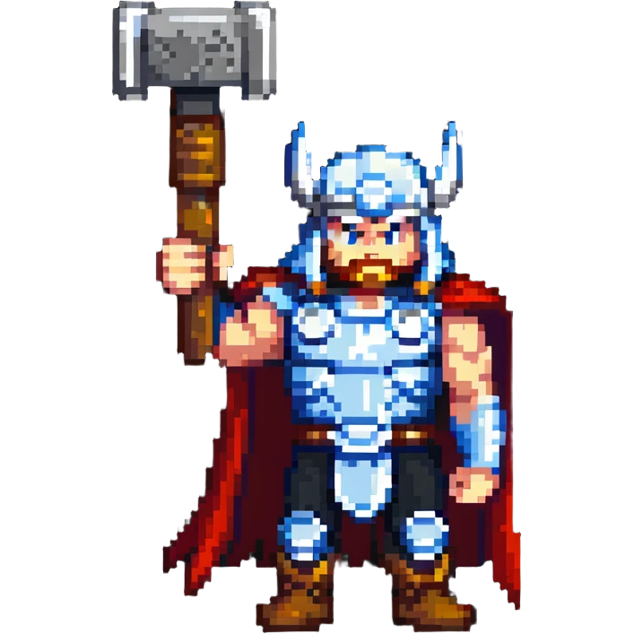 Thor with hammer emoji