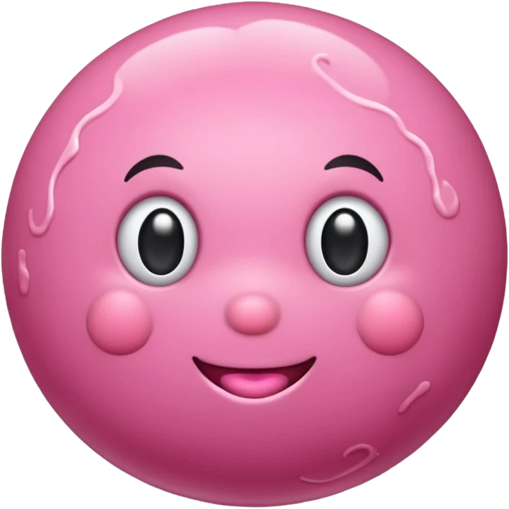 pink meatball emoji