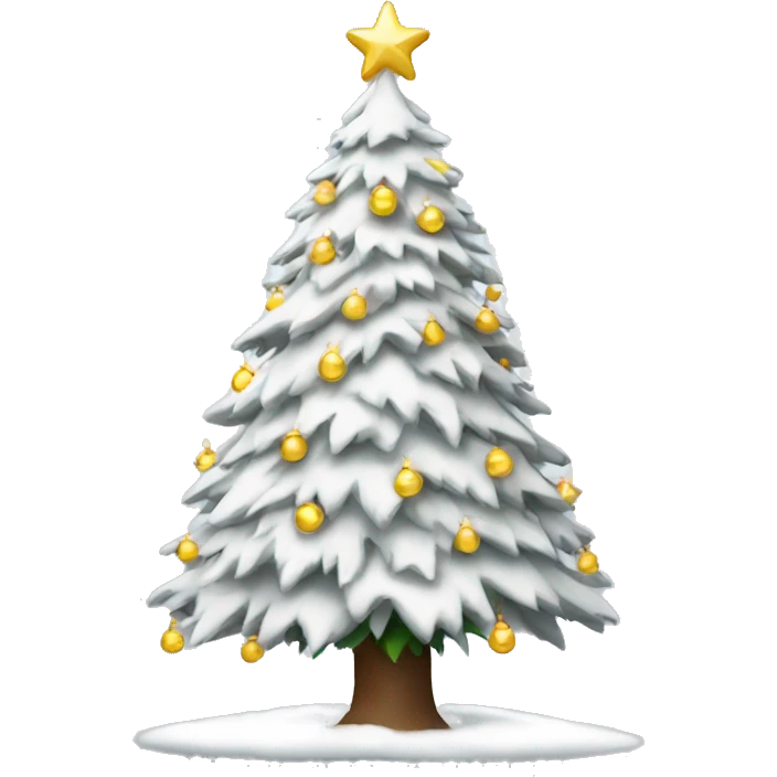 White Christmas tree  emoji