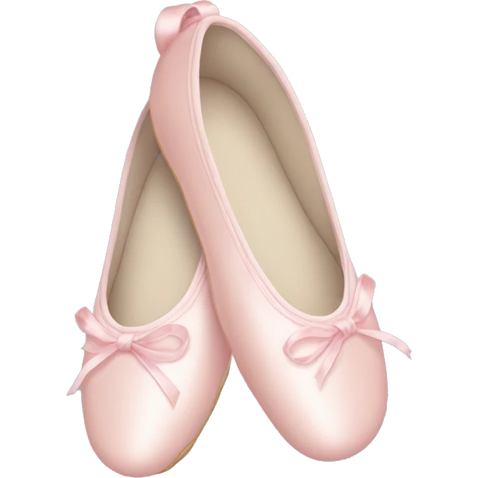 Pale pink ballet shoes emoji