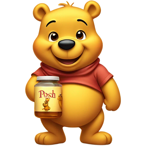 High Winnie the pooh emoji