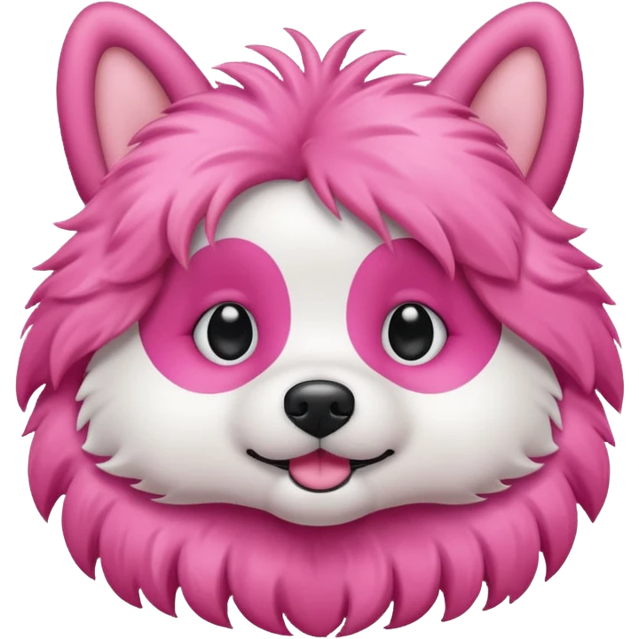 Pink dog  emoji