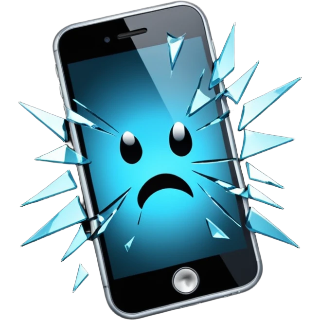 Phone screen broken emoji