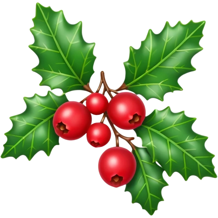 holly sprig emoji