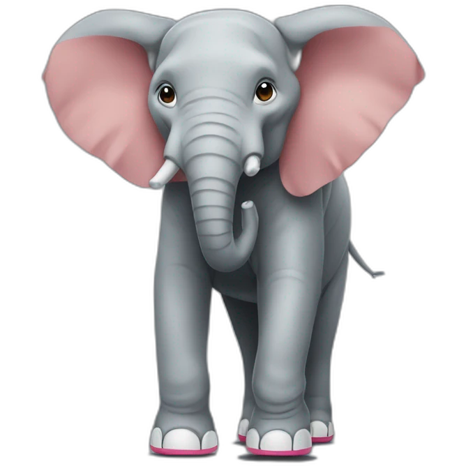 Éléphant with nike choose  emoji