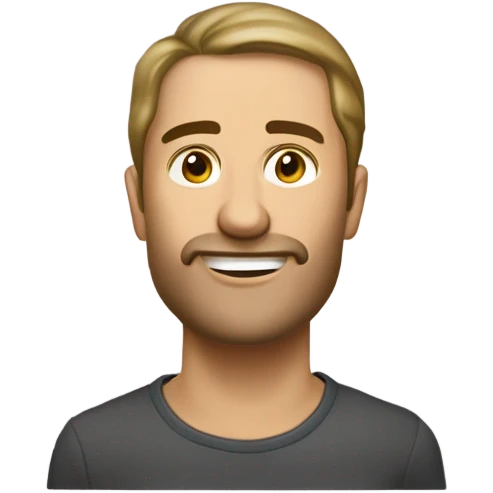 Молодий бізнесмен в очках сонцезахисний та в костюмі  emoji