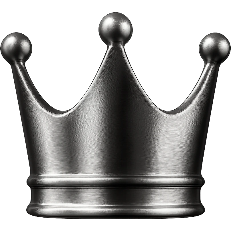 rose gold crown, metallic, soft pink, minimal background emoji