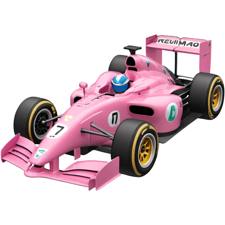Coche de f1 rosa 🏎️ emoji