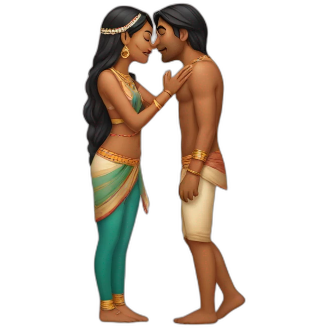 Indian kiss emoji