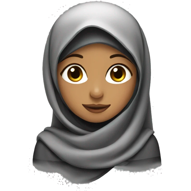 A girl with an Hijab and wearing a abaya emoji