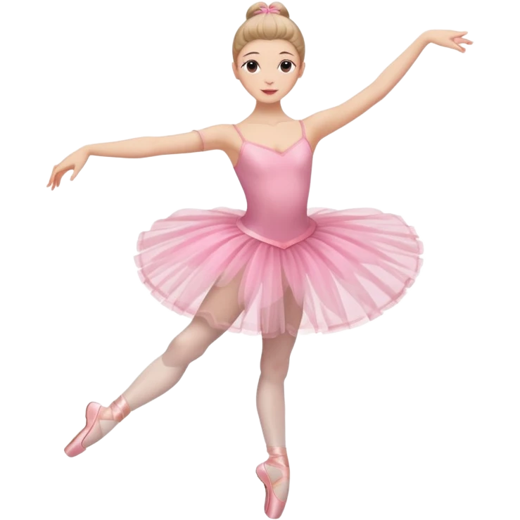 full body balet with pink tutu emoji