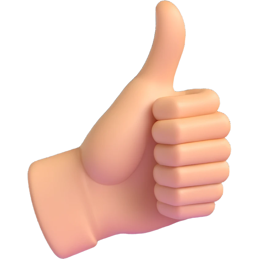 thumbs up hand emoji