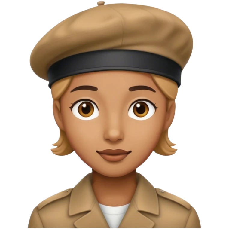 Person wearing beret  emoji