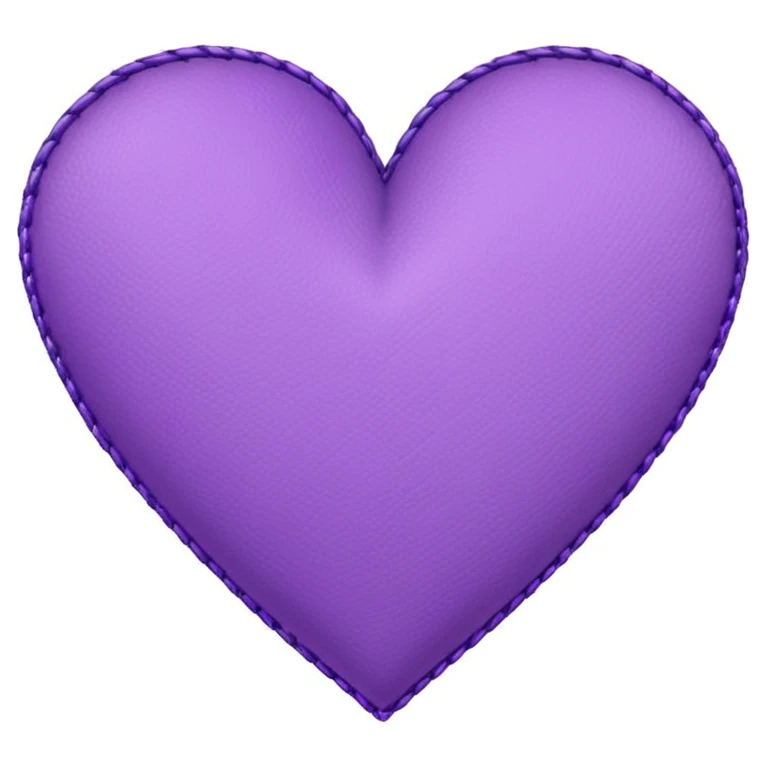 purple heart with patchwork pattern emoji
