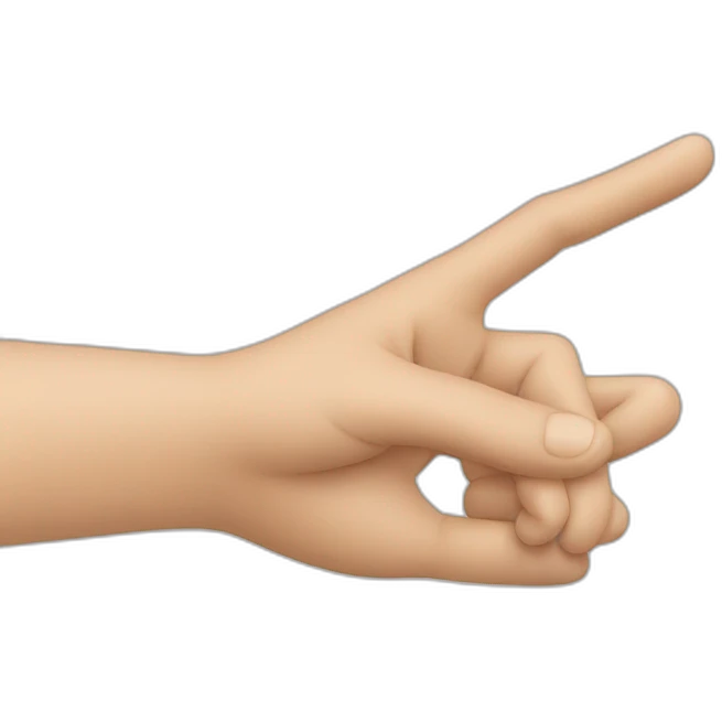 a hand indicating something small by using the thumb and index finger emoji