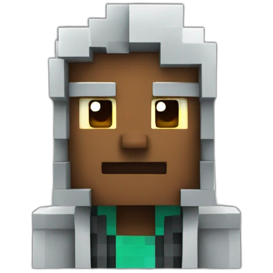 Un personnage Minecraft emoji