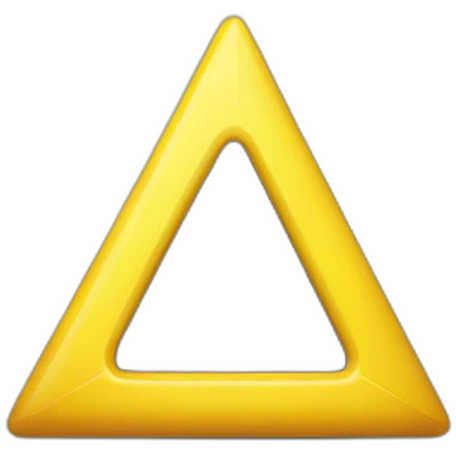 Yellow upside down triangle smiley face emoji