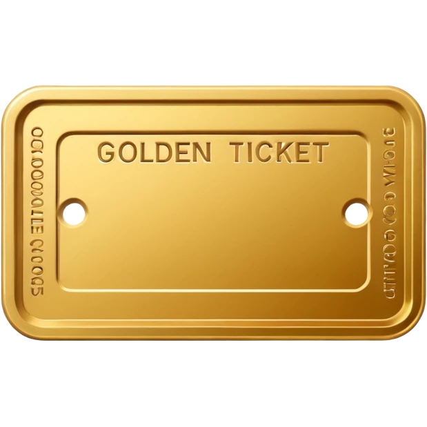 Golden ticket wonka emoji