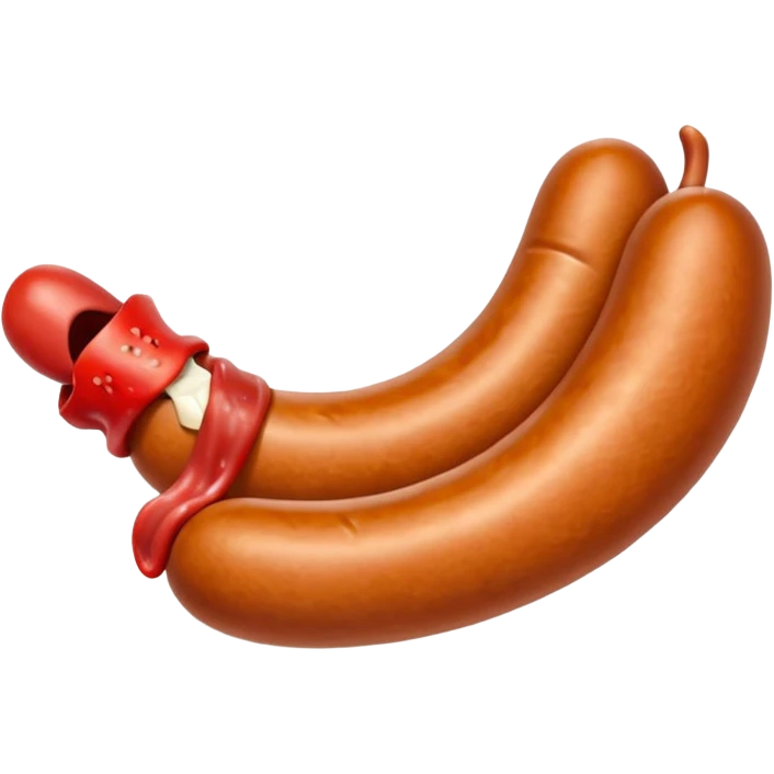 Mouth on sausage emoji