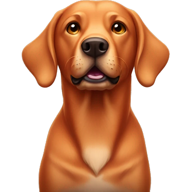 Fox red Labrador  emoji