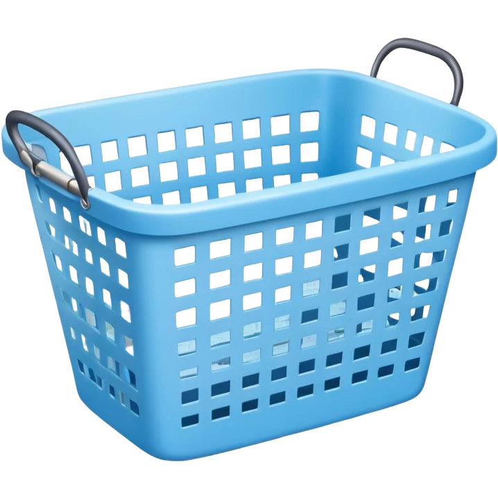 Light blue laundry basket emoji