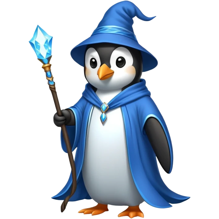 Penguin Wizard emoji
