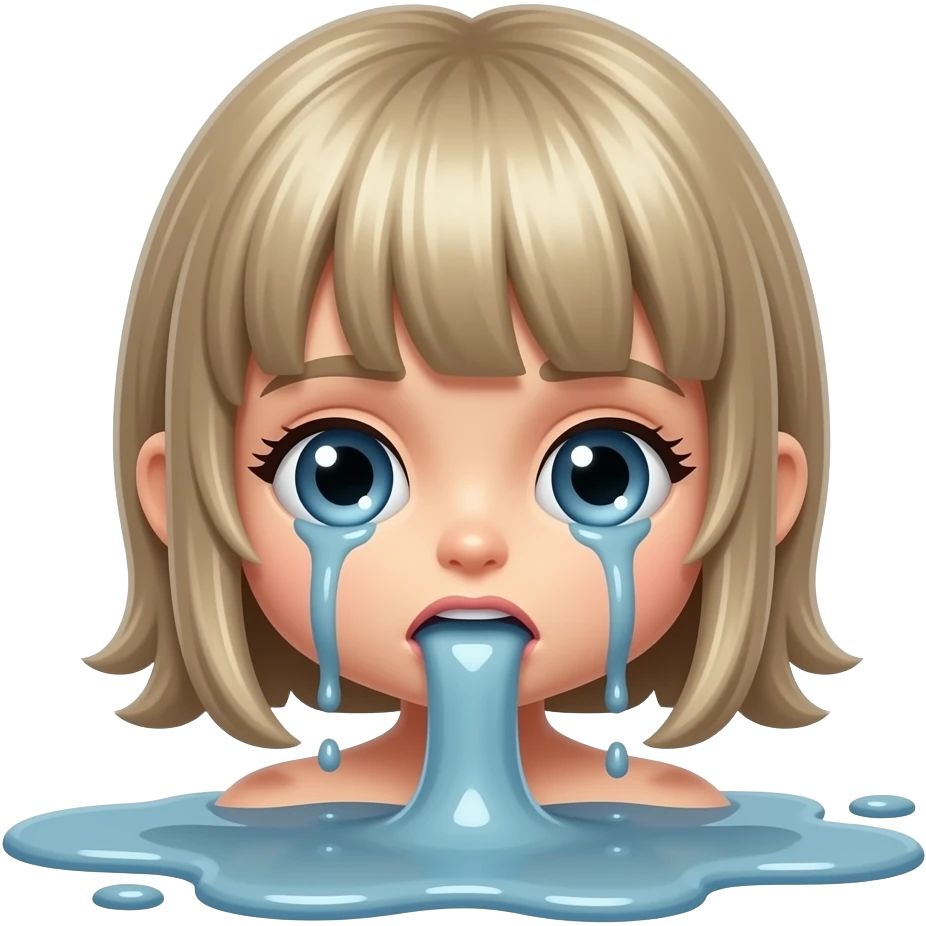 the doll is vomiting emoji