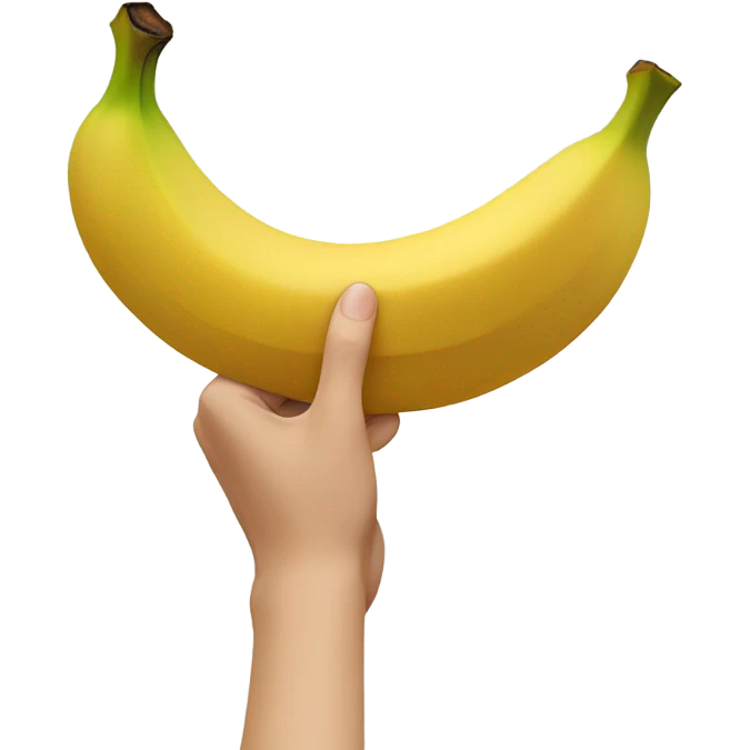 rubbing banana emoji