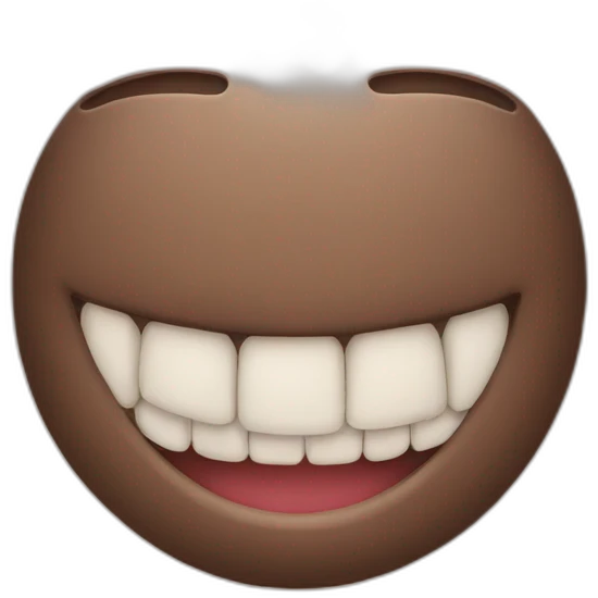 smile without teeth emoji
