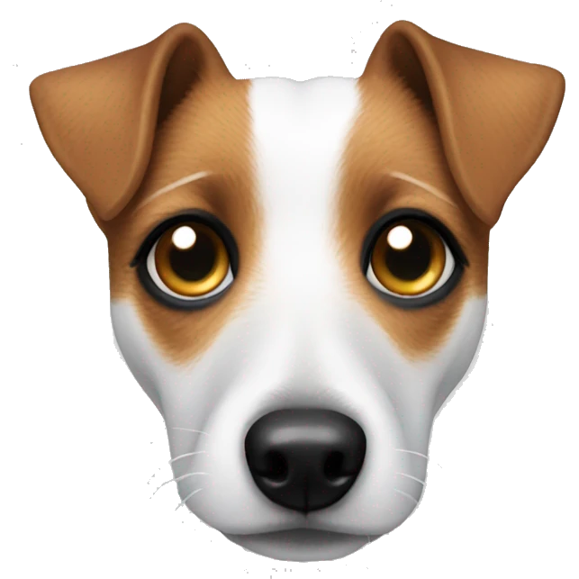 jack Russell with one eye emoji