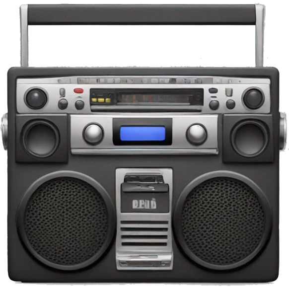Boombox playing music emoji