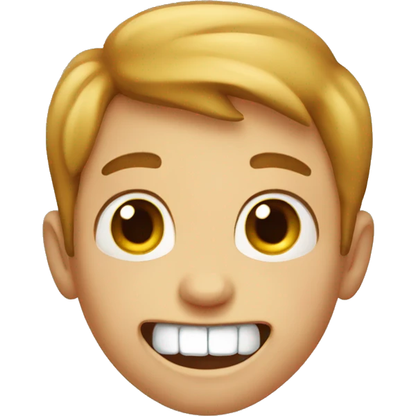 Boy with few teeth  emoji