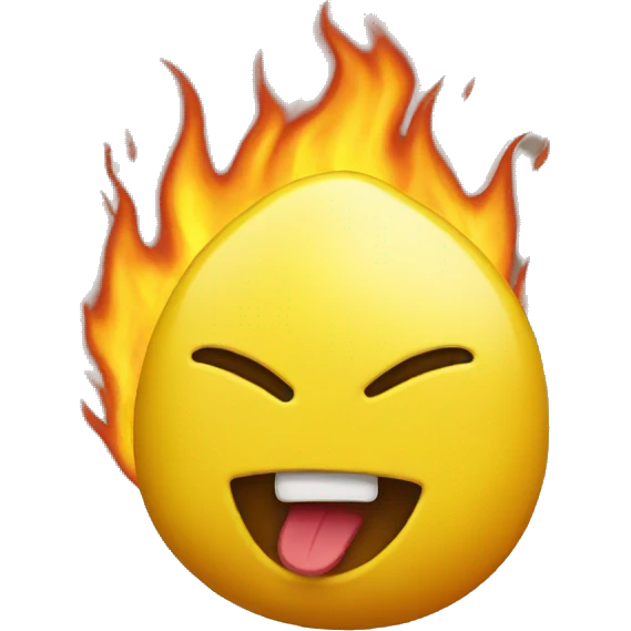 lemon with fire emoji