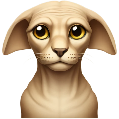 Beige one-eyed sphinx emoji